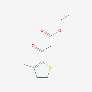 molecular formula C10H12O3S B1399948 Ethyl (3-methyl-2-thenoyl)acetate CAS No. 250375-44-1