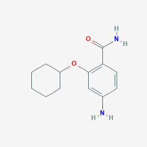 molecular formula C13H18N2O2 B1399950 4-Amino-2-(cyclohexyloxy)benzamide CAS No. 1369903-06-9
