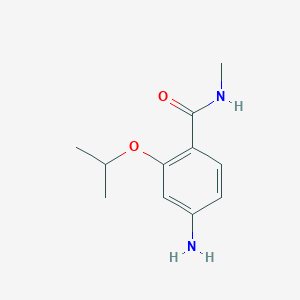 molecular formula C11H16N2O2 B1399952 4-氨基-2-异丙氧基-N-甲基苯甲酰胺 CAS No. 1341464-10-5