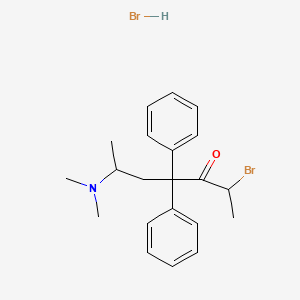 molecular formula C21H27Br2NO B13999548 2-Bromo-6-(dimethylamino)-4,4-diphenylheptan-3-one;hydrobromide CAS No. 7500-26-7