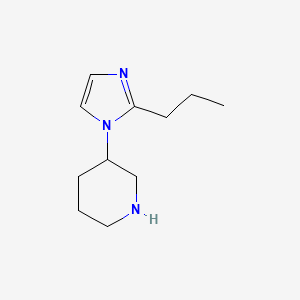 molecular formula C11H19N3 B1399959 3-(2-Propyl-1H-imidazol-1-yl)piperidine CAS No. 1343327-36-5