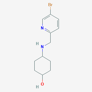 4-{[(5-Bromopyridin-2-yl)methyl]amino}cyclohexan-1-ol