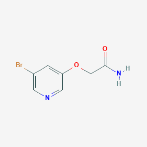 molecular formula C7H7BrN2O2 B1399963 2-[(5-溴吡啶-3-基)氧基]乙酰胺 CAS No. 1342831-02-0