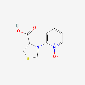 3-(1-Oxo-1lambda~5~-pyridin-2-yl)-1,3-thiazolidine-4-carboxylic acid