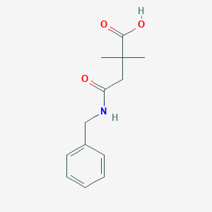 molecular formula C13H17NO3 B1399965 3-(Benzylcarbamoyl)-2,2-dimethylpropanoic acid CAS No. 1514412-55-5