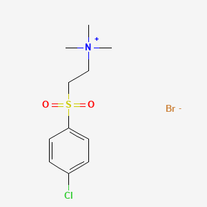 2-(4-chlorophenyl)sulfonylethyl-trimethylazanium;bromide