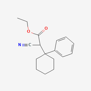 Ethyl 2-cyano-2-(1-phenylcyclohexyl)acetate