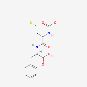 2-[[2-[(2-Methylpropan-2-yl)oxycarbonylamino]-4-methylsulfanylbutanoyl]amino]-3-phenylpropanoic acid