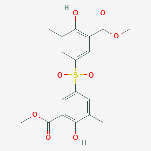 Methyl 2-hydroxy-5-(4-hydroxy-3-methoxycarbonyl-5-methyl-phenyl)sulfonyl-3-methyl-benzoate