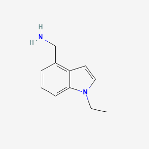 molecular formula C11H14N2 B1399975 C-(1-Ethyl-1H-indol-4-yl)-methylamine CAS No. 1409791-08-7