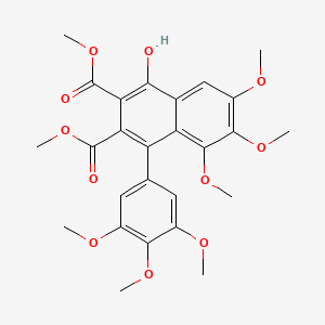 Dimethyl 1-hydroxy-5,6,7-trimethoxy-4-(3,4,5-trimethoxyphenyl)naphthalene-2,3-dicarboxylate