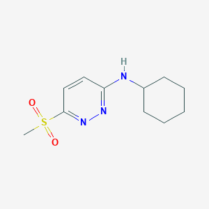 N-Cyclohexyl-6-(methanesulfonyl)pyridazin-3(2H)-imine