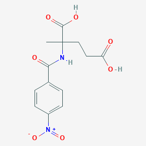 2-Methyl-2-[(4-nitrobenzoyl)amino]pentanedioic acid