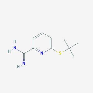 6-(Tert-butylsulfanyl)pyridine-2-carboximidamide