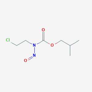 molecular formula C7H13ClN2O3 B13999828 2-methylpropyl N-(2-chloroethyl)-N-nitrosocarbamate CAS No. 10182-51-1