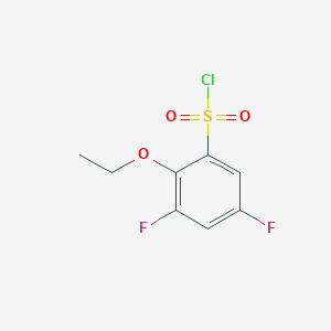 molecular formula C8H7ClF2O3S B1399983 2-Ethoxy-3,5-difluorobenzenesulfonyl chloride CAS No. 1487710-75-7