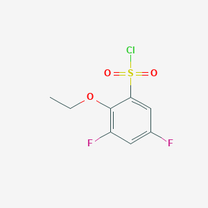 molecular formula C8H7ClF2O3S B1399983 2-乙氧基-3,5-二氟苯磺酰氯 CAS No. 1487710-75-7