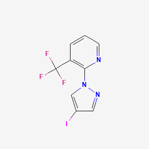 B1399986 2-(4-Iodopyrazol-1-yl)-3-trifluoromethylpyridine CAS No. 849935-08-6