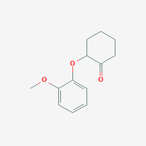 molecular formula C13H16O3 B13999868 2-(2-Methoxyphenoxy)cyclohexanone CAS No. 62159-56-2