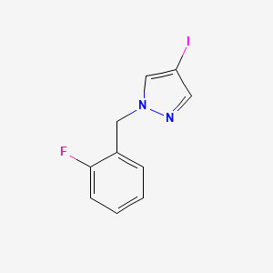 molecular formula C10H8FIN2 B1399988 1-(2-氟苄基)-4-碘-1H-吡唑 CAS No. 1339591-78-4