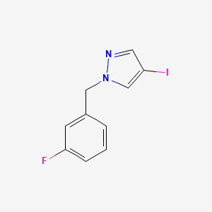 1-[(3-fluorophenyl)methyl]-4-iodo-1H-pyrazole