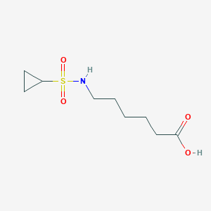 molecular formula C9H17NO4S B1399995 6-Cyclopropanesulfonylamino-hexanoic acid CAS No. 1338943-82-0