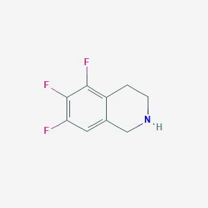 molecular formula C9H8F3N B1399999 5,6,7-Trifluoro-1,2,3,4-tetrahydroisoquinoline CAS No. 1343194-21-7