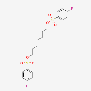 Heptane-1,7-diyl bis(4-fluorobenzenesulfonate)