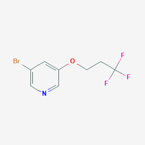 molecular formula C8H7BrF3NO B1400002 3-Bromo-5-(3,3,3-trifluoropropoxy)pyridine CAS No. 1339651-78-3