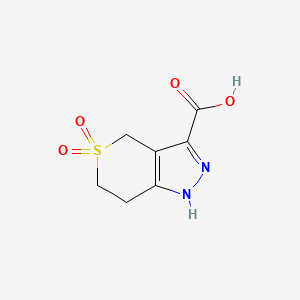 1,4,6,7-Tetrahydrothiopyrano[4,3-c]pyrazole-3-carboxylic acid 5,5-dioxide