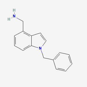 molecular formula C16H16N2 B1400010 (1-Benzyl-1H-indol-4-yl)methanamine CAS No. 1339884-59-1