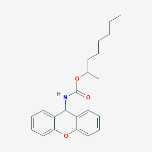 molecular formula C22H27NO3 B14000165 octan-2-yl N-(9H-xanthen-9-yl)carbamate CAS No. 7473-60-1