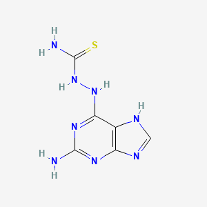 [(2-amino-7H-purin-6-yl)amino]thiourea