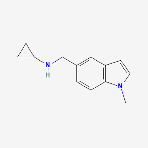 molecular formula C13H16N2 B1400030 N-[(1-methyl-1H-indol-5-yl)methyl]cyclopropanamine CAS No. 1341277-13-1