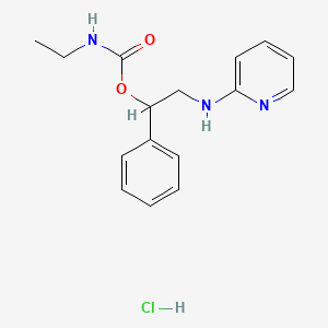 [1-phenyl-2-(pyridin-2-ylamino)ethyl] N-ethylcarbamate;hydrochloride