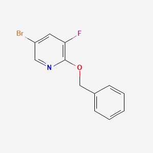 5-Bromo-3-fluoro-2-benzoxy-pyridine