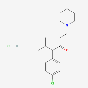 4-(4-Chlorophenyl)-5-methyl-1-piperidin-1-ylhexan-3-one;hydrochloride