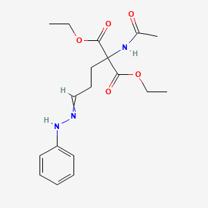 Diethyl 2-acetamido-2-[3-(phenylhydrazinylidene)propyl]propanedioate