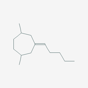 1,5-Dimethyl-3-pentylidenecycloheptane