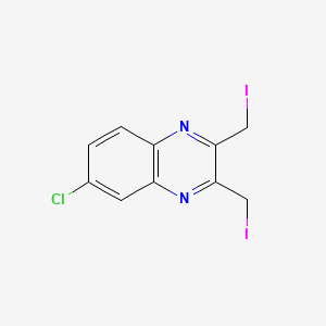 Quinoxaline, 6-chloro-2,3-bis(iodomethyl)-