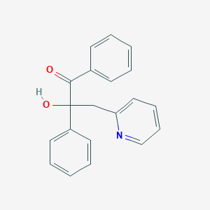 2-Hydroxy-1,2-diphenyl-3-pyridin-2-yl-propan-1-one