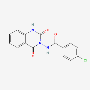 4-chloro-N-(2,4-dioxo-1H-quinazolin-3-yl)benzamide