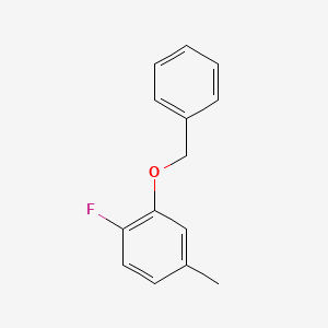 molecular formula C14H13FO B1400052 2-(Benzyloxy)-1-fluoro-4-methylbenzene CAS No. 1260881-29-5
