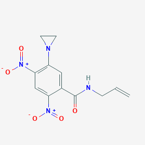 5-(Aziridin-1-yl)-2,4-dinitro-N-(prop-2-en-1-yl)benzamide