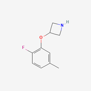 molecular formula C10H12FNO B1400053 3-(2-氟-5-甲基苯氧基)氮杂环丁烷 CAS No. 1332300-80-7