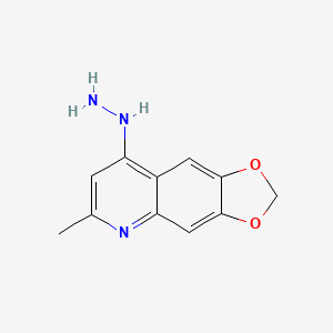 8-Hydrazinyl-6-methyl-2H-[1,3]dioxolo[4,5-g]quinoline