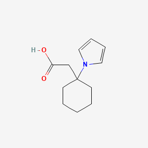 molecular formula C12H17NO2 B1400060 [1-(1H-pyrrol-1-yl)cyclohexyl]acetic acid CAS No. 1343341-85-4