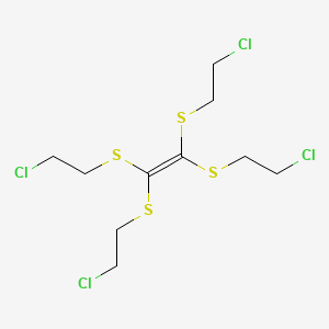 Tetrakis[(2-chloroethyl)sulfanyl]ethene