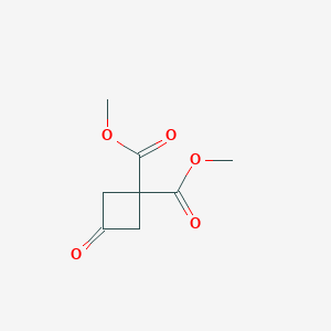 molecular formula C8H10O5 B1400064 1,1-Dimethyl 3-oxocyclobutane-1,1-dicarboxylate CAS No. 1486409-21-5