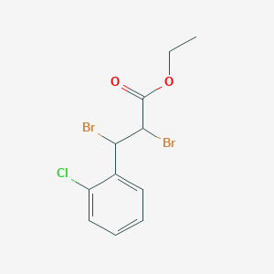 Ethyl 2,3-dibromo-3-(2-chlorophenyl)propanoate